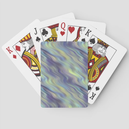 波状ラベンダーテクスチャ トランプ (裏面)