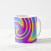 波状レインボー コーヒーマグカップ (正面右)