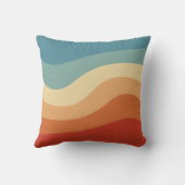 波状レトロストライプモノグラム クッション (裏面)