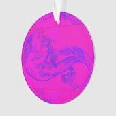 波状人魚オーナメント オーナメント (正面)