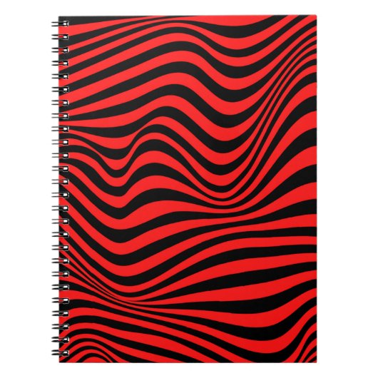 波状光学的錯覚パターン ノートブック (正面)