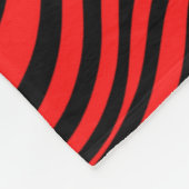 波状光学的錯覚パターン フリースブランケット (角)