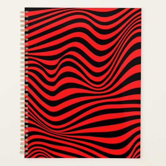 波状光学的錯覚パターン プランナー手帳 (正面)