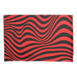 波状光学的錯覚パターン 枕カバー