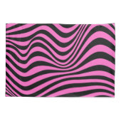 波状光学的錯覚パターン 枕カバー (裏面)