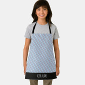 波状垂直オレンジ色パターミニマルン エプロン (インサイチュ)