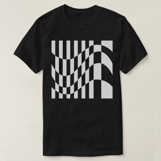 波状平方組成 Tシャツ (デザイン正面)