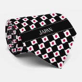 波状日本の国旗のパターン ネクタイ (ロール)