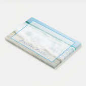 波状曲線の油エレガント手書き名テンプレート ポストイット (アングル)