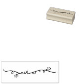 波状曲線5 ラバースタンプ (押印)