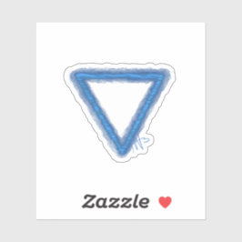 波状水元素錬金術シンボルカスタム シール