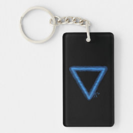 波状水要素の錬金術シンボル キーホルダー