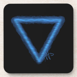 波状水要素の錬金術シンボル コースター