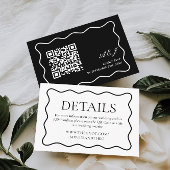 波状白黒オールドマネー結婚ズ詳細 エンクロージャーカード