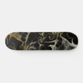 波状白黒スタイル スケートボード (横)