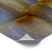 波状石化した木材 ポスター (角)