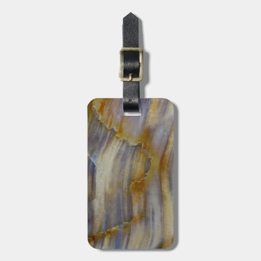 波状石化木材 ラゲッジタグ (正面縦)