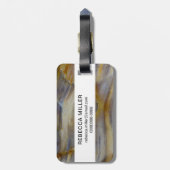 波状石化木材 ラゲッジタグ (裏面縦)