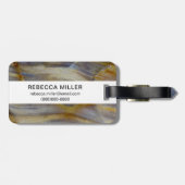 波状石化木材 ラゲッジタグ (裏面横)