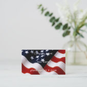 波状米国旗 名刺 (スタンド正面)