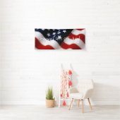 波状米国旗 横断幕 (インサイチュ)