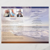 波状葬儀プログラムテンプレート (裏面)