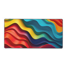 波状虹色の背景