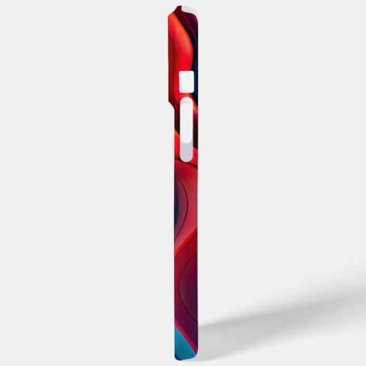 波状虹色の背景 Case-Mate iPhoneケース (裏面 / 左)