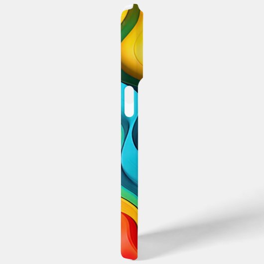 波状虹色の背景 Case-Mate iPhoneケース (裏面 / 右)