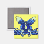 波状蝶 マグネット (正面/裏面)