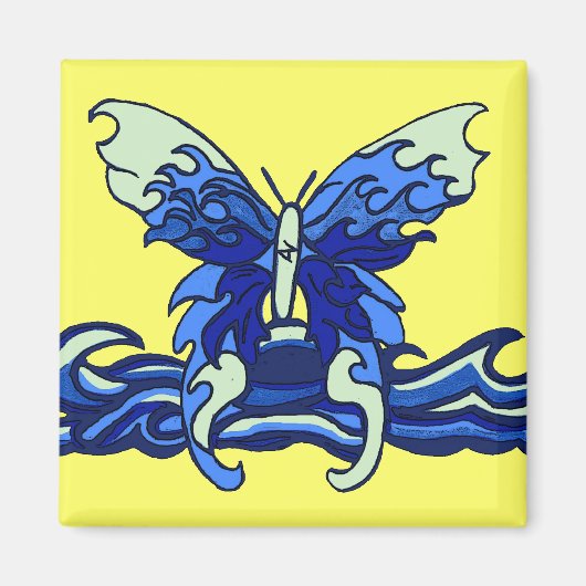 波状蝶 マグネット (正面)