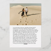 波状金ゴールドフレームクラシッククリスマス 箔シーズンカード (裏面)