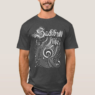 波状音楽のサックバットライフ Tシャツ