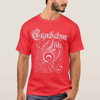 波状音楽シンバルムライフ Tシャツ