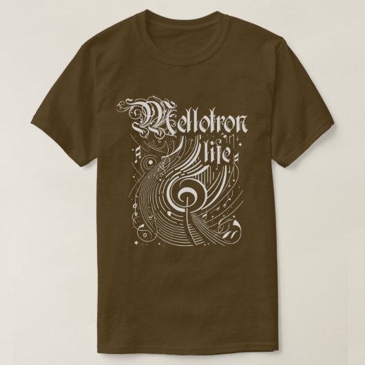 波状音楽メロトロンの生活 Tシャツ (デザイン正面)