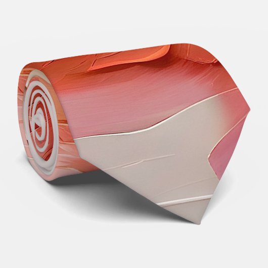 波状鮮やかカラフル抽象芸術絵画のアートワーク ネクタイ (ロール)