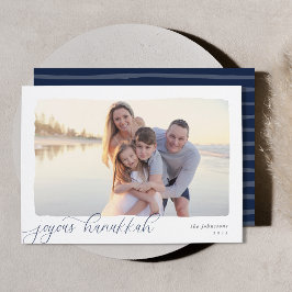 波状 |シンプル横型写真ハヌカ シーズンカード