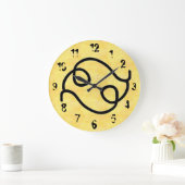 波状 ラージ壁時計 (ホーム)