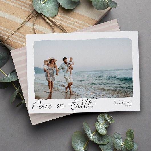 波状 |地球シンプルの水平平和の写真 シーズンカード