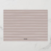 波状 |横型シンプル写真ハヌカー 箔シーズンカード (裏面)