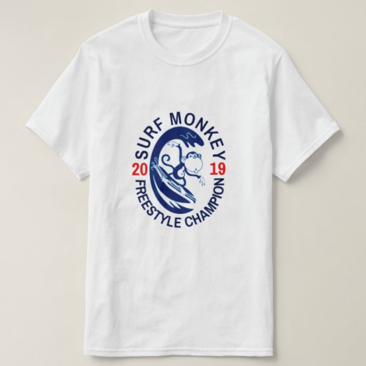 波猿のフリースタイルのチャンピオン2019年 Tシャツ (デザイン正面)