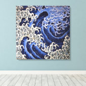 波男らし。葛飾北斎 キャンバスプリント (インサイチュ (ウッドフロア))