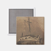 波立つ海の船, 1864 マグネット (正面/裏面)