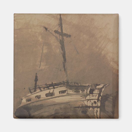 波立つ海の船, 1864 マグネット (正面)