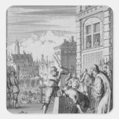 波立つ盾 スクエアシール (正面)