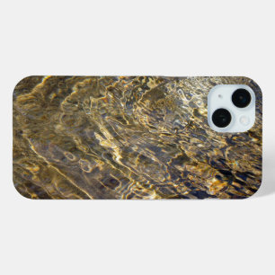 波立つ金ゴールド水はiPhone 6のプラスの場合を抽出します iPhone 15 Miniケース
