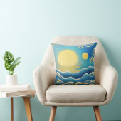 波立つ黄金の海 クッション (椅子)