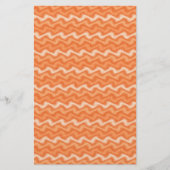 波立てられたオレンジ文房具 便箋 (正面)