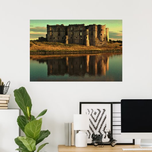 波紋のある反射 ポスター (ホームオフィス)