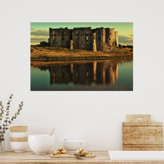 波紋のある反射 ポスター (キッチン)